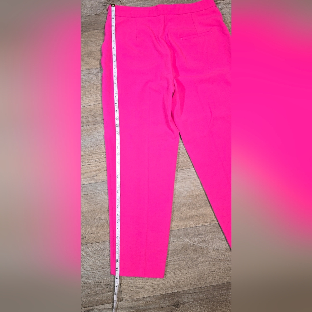 Zara Vibrant Pink Cropped Pants - Picture 6 of 11